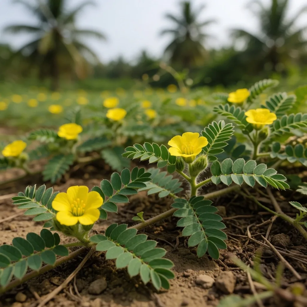 Tribulus terrestris plant